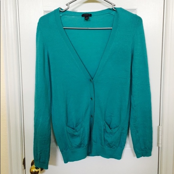 Ann Taylor Teal Sweater Cardigan - Picture 1 of 4